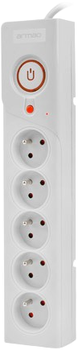 Listwa przeciwprzepięciowa Armac Z5 5 gniazd 5 m Grey (Z5/50/SZ)