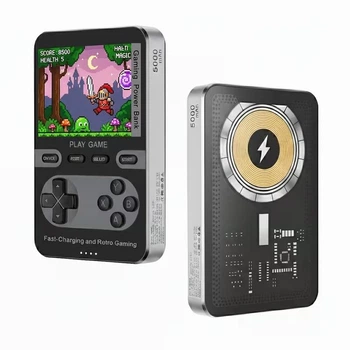 Павербанк-ігрова консоль з бездротовою зарядкою для iPhone|Android (black)