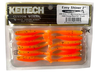 Силиконовая приманка Easy Shiner 2,0" 50мм (12 шт) 468 Orange\Black FLK(5015-12)