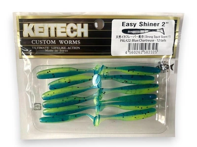 Силиконовая приманка Easy Shiner 2,0" 50мм (12 шт) 22(Blue\ Chartreuse) (5015-16)
