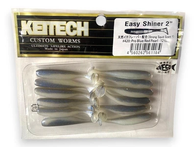 Силиконовая приманка Easy Shiner 2,0" 50мм (12 шт) 420(Pro Blue\Red Pear) (5015-21)