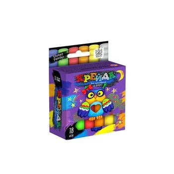 Крейда для малювання 18 шт. укр. MEL-02-04U від Danko Toys в коробці розміри упаковки 6.00 x 2.50 x 10.00 см