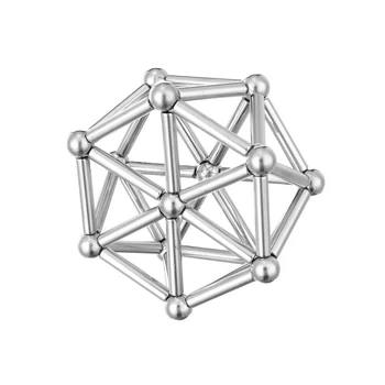 Магнітний конструктор Buckyballs та Buckybars 64 деталі для створення багатогранних фігур та зняття стресу