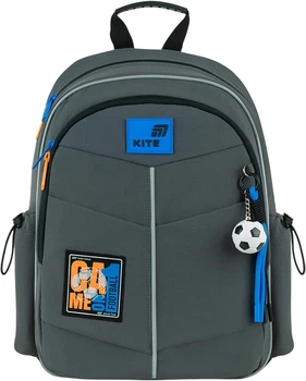 Рюкзак школьный Kite 771S для мальчика Серый 36x25x12см 12 л легкий Ортопедический 1-4 класс спинка Ergo Kids (K26-771S-4)
