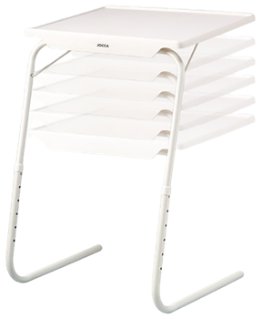 Stolik pod laptopa Jocca 9353GB składany regulowany 52 x 40 cm Biały (8435253574817)