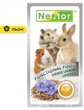 Вітамінна добавка для гризунів Nestor Нестор з льоном 20 г (5901636002626)