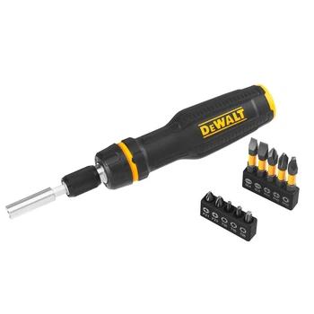Викрутка - набір DeWALT "FULL FIT Telescoping", з бітами 10 шт: біти 25 мм: SL3, SL6, PH1, PH2, SQ2; біти 50 мм: SL3, SL6, PH1,