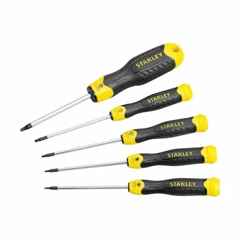 Набір викруток STANLEY "CushionGrip", 5 штук, Torx: №: TT5, TT6, TT8, TT10, TT15 (STHT2-65155)