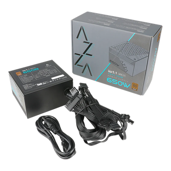 Блок живлення AZZA PSAZ ATX 3.1 650W 80+ Bronze (PSAZ-650B)