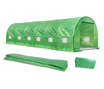 Пленка для теплицы 18 м² (6×3×2 м), 140 г/м², UV, ветроустойчивая, морозостойкая, зеленая
