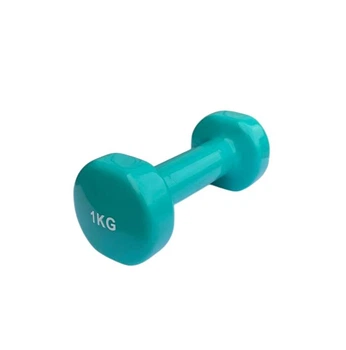 Гантель для фитнеса с виниловым покрытием Generation Fitness FF51D3B-1kg (бирюзовая)