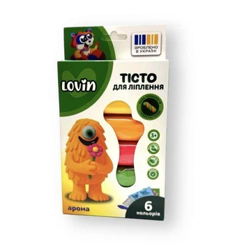 Набор для лепки с тестом "Lovin Aroma Dough", 6 цветов