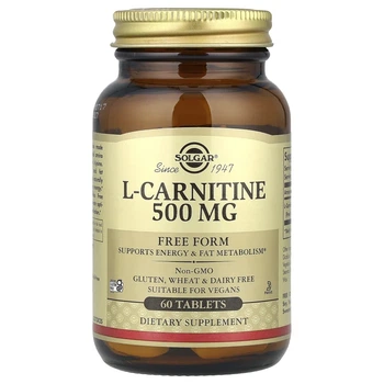 L-карнітин Solgar (L-Carnitine) 500 мг 60 таблеток (SOL-00571)