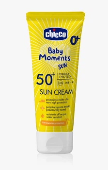 Chicco Baby Moments Sun сонцезахисний крем SPF 50+ для дітей від народження