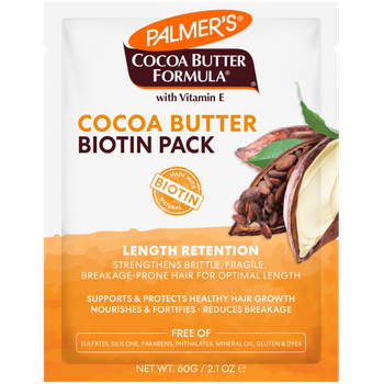 Palmer's Cocoa Butter Formula with vitamin E Пакет биотина для сохранения длины