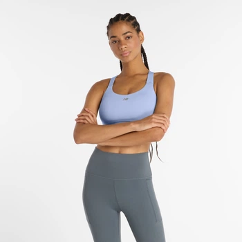 Женский сиреневый топ New Balance Essential Train Bra 36 (S) (WB51035DYK)