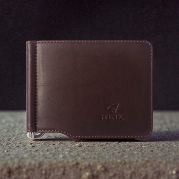 Кожаный зажим для денег Stenk Moneyclip Whiskey (8986)