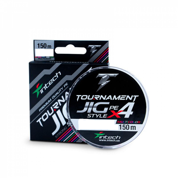 Шнур плетений Intech Tournament Jig Style PE X4 Multicolor 150m (0.6 (10lb / 4.54kg)) FS0649511