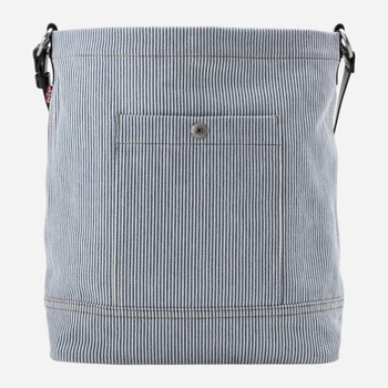 Сумка кросс-боди через плечо женская тканевая средняя Levi`s 436524055 Голубая (1159855750)