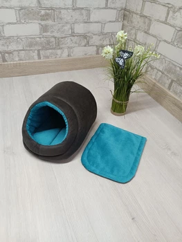 Будинок для морських свинок, шиншил, гризунів Animals_joy Норка M 20*29 см (151)