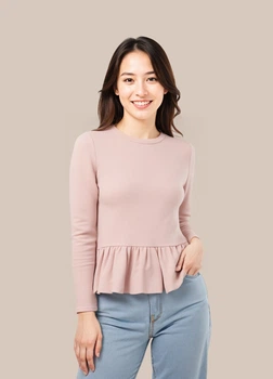 Блуза H&M S Рожевий 0306307_троянд