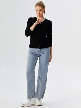 Чоловічий лонгслів H&M S Чорний 31-0522_закруч.ворот