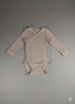 Боди H&M 74 Бежевый 0981900_беж.рубч