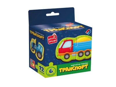 Пазлы Vladi toys Малыш сможет "Транспорт" магнитные 12 эл (VT1733-02)
