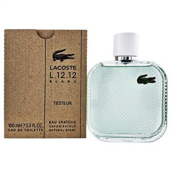 Туалетная вода для мужчин Lacoste L.12.12 Blanc Eau Fraiche For Him Tester 100 мл