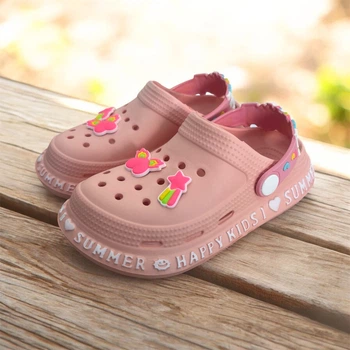 Кроксы, сабо Gipanis для девочки Розовый 28 (17,5 см) (gp005 pink)