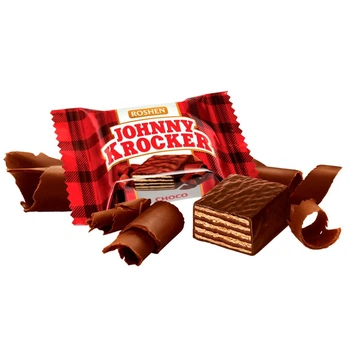 Конфеты вафельные глазированные Roshen Рошен Johnny Krocker Choco 1 кг