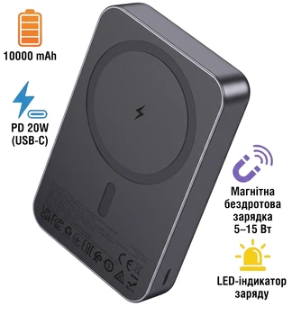 УМБ Hoco J160A Original 10000 mAh 20W Metal Gray (BC_714992)