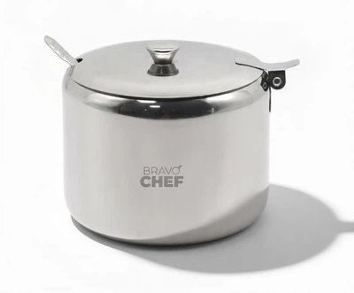 Сахарница с ложкой нержавеющая сталь BRAVO CHEF 9.5 см (BC-5101/9.5)