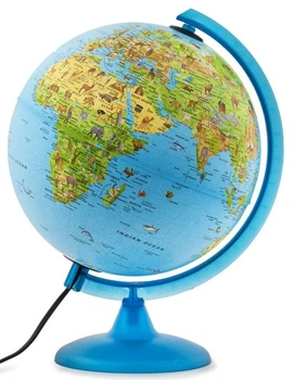 Globus Tecnodidattica 250 fizyczny polityczny podświetlany Safari (nie zawiera booklet) (8007239984752)