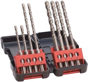 Набір ударних свердел по бетону Professional SDS-Plus-3, 5-10мм, 8шт Bosch (2000003404810)