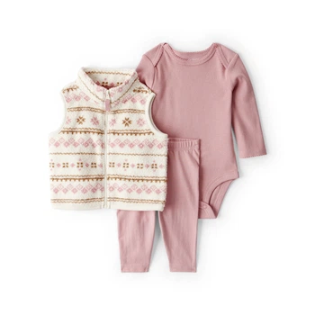 Комплект Carter's 3в1 боді, жилет, штани для дівчинки 81-86 см (1U042210_24M)