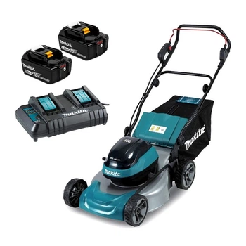 Газонокосилка аккумуляторная Makita DLM466 BEO1 (46 см, 20-75 мм, 60 л, BL, LXT)