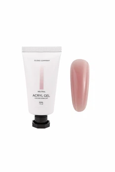 Акрил-гель для наращивания ногтей GLOSS Acryl Gel Natural бежевый, в тюбике 30 мл