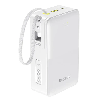 Повербанк 30000 mAh із швидкою зарядкою Baseus EnerFill FC51 (22.5W, USB/Type-C). White