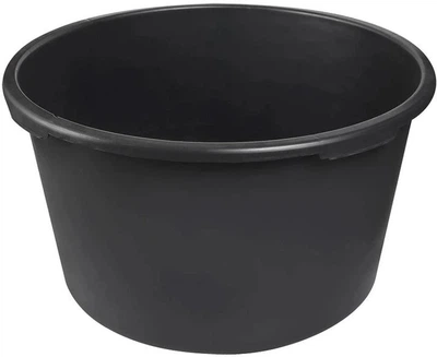 Ємність будівельна кругла чорна 90л Haisser 90042 65х52,5х37,5 см