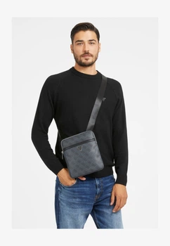 Чоловіча сумка кросс-боді через плече GUESS VEZZOLA - Crossbody Bag BLACK HMEVZLP2223 (45893)