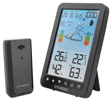 Stacja pogodowa Hyundai HY-WS2420 Black (HY-WS2420)