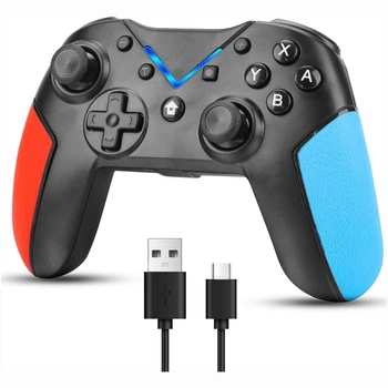 Контролер, BEAUTY CHOICE, Bluetooth Gamepad для Nintendo Switch/PC, чорний, гіроскоп, турбо, вібрація, макроси, 500mAh
