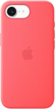 Etui plecki Apple Silicone Case with MagSafe do Apple iPhone 17e Bright Guava (MHWH4)
