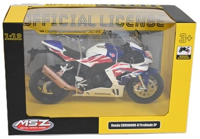 Металева модель мотоцикла MSZ Honda CBR1000RR-R Fireblade SP 1:12 29127 (4897071929127)