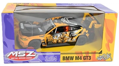 Металева модель автомобіля MSZ BMW M4 GT3 1:24 Жовтий 68296A (4895263400508)