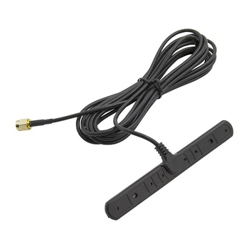 Антенна автомобильная GSM 3G/4G/LTE 4dBi SMA Male папа, выносная 3 метра, под стекло, универсальная