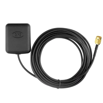 Антенна GPS Глонасс автомобильная SMA Male (папа) для авто магнитол Android Windows выносная 3 метра, на магните