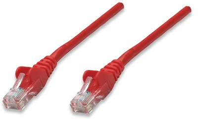 Патчкорд UTP Cat.5e (2м червоний), Intellinet, Біметал, ССА