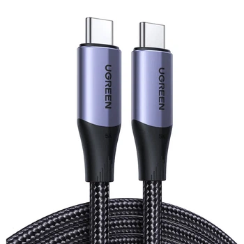 Кабель USB 3.1 Type-C M-M, 1 м, 100W （10Gbps）Черный, US355 UGREEN